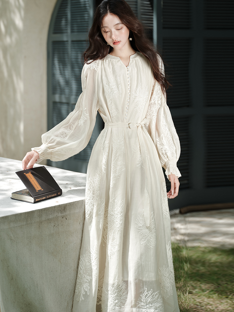 Travel beautiful dress vacation temperament long dress