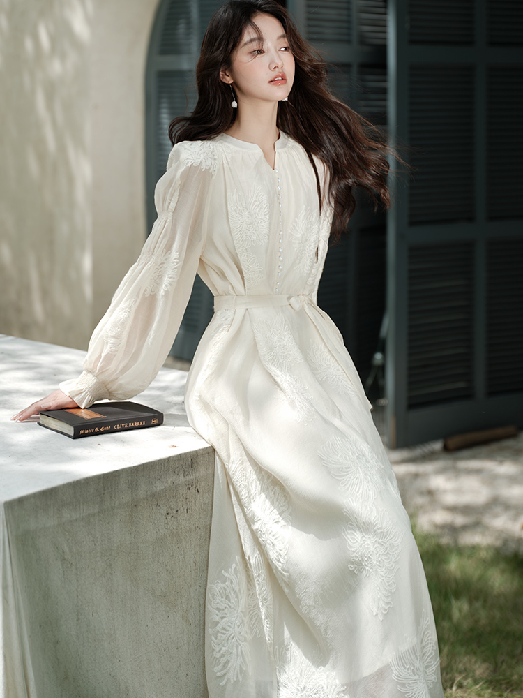 Travel beautiful dress vacation temperament long dress
