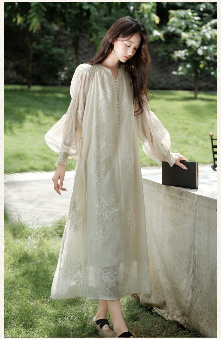 Travel beautiful dress vacation temperament long dress