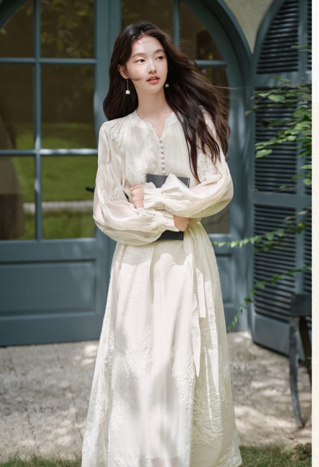 Travel beautiful dress vacation temperament long dress