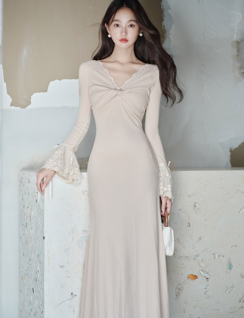 Slim temperament fashion autumn niche dress