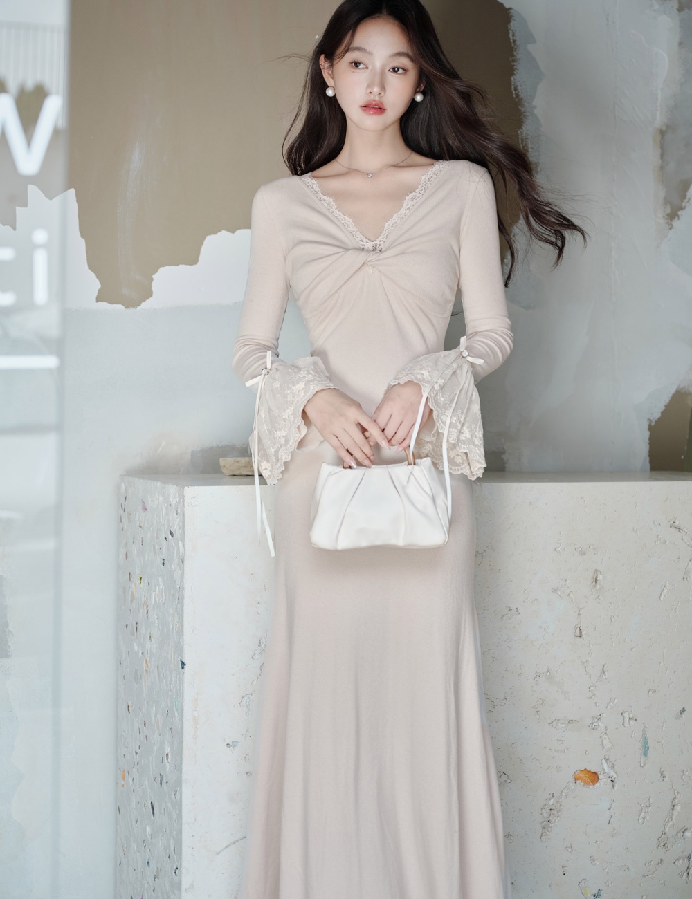 Slim temperament fashion autumn niche dress