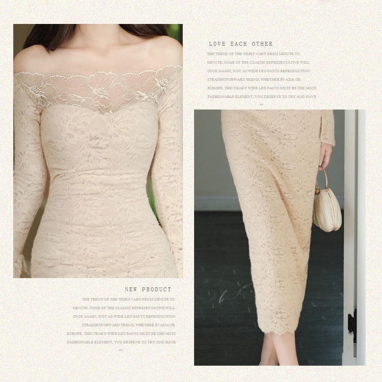 Enticement autumn and winter dress