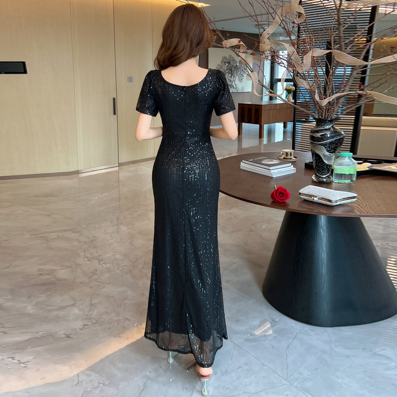 Niche light luxury dress sequins formal dress