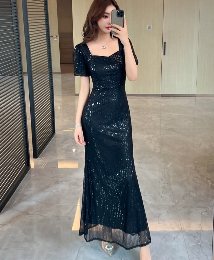 Niche light luxury dress sequins formal dress