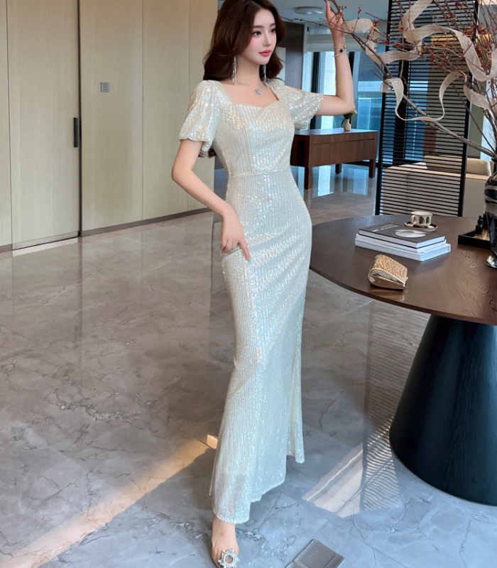 Niche light luxury dress sequins formal dress