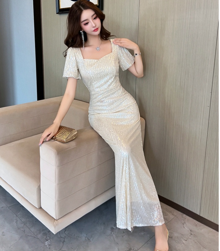 Niche light luxury dress sequins formal dress