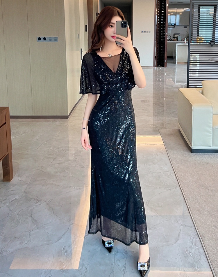 Banquet tassels noble evening dress for women