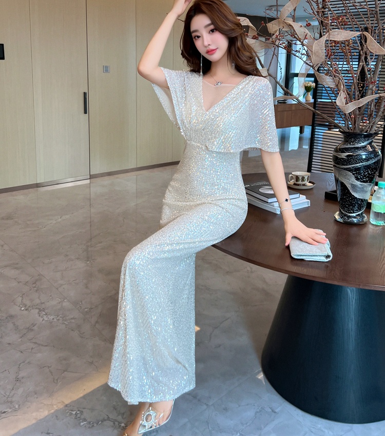 Banquet tassels noble evening dress for women
