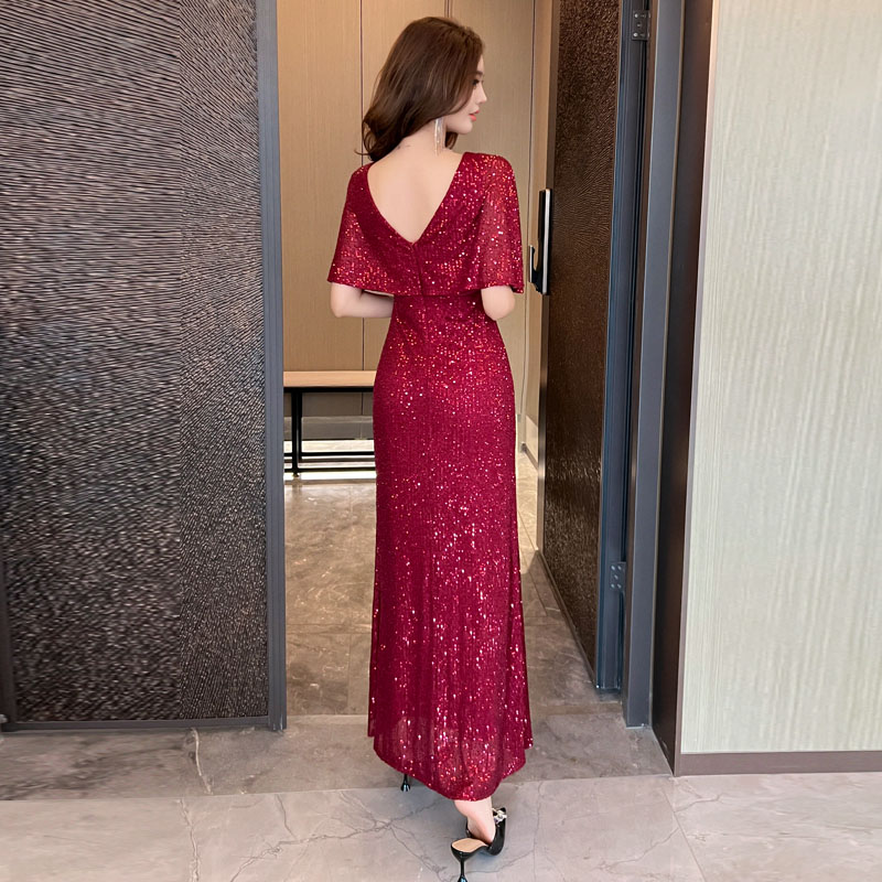 Banquet tassels noble evening dress for women