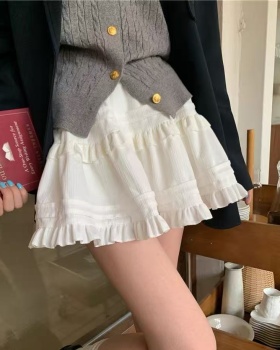 Sweet lace skirt A-line puff skirt for women