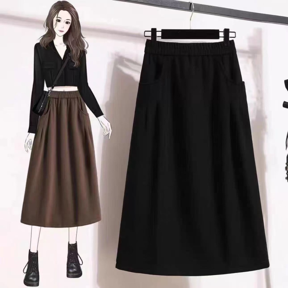 Temperament large yard fashion all-match long skirt for women