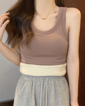 Thick pure plus velvet tops complex sling underwear