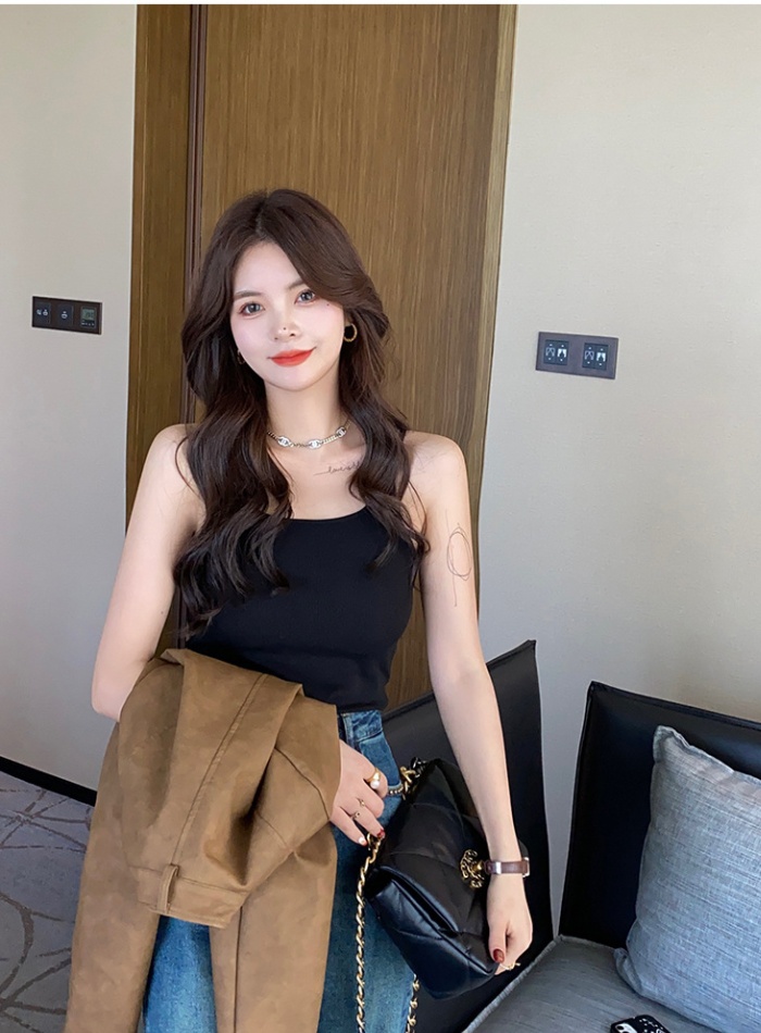 Sueding beauty back warmth underware autumn and winter vest
