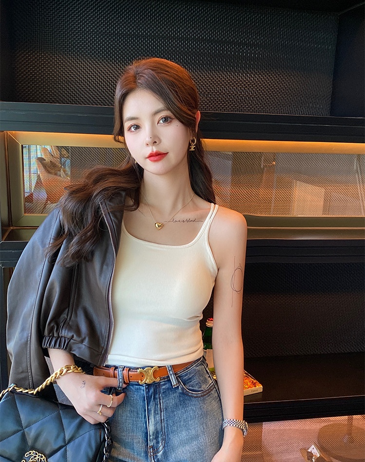 Sueding beauty back warmth underware autumn and winter vest