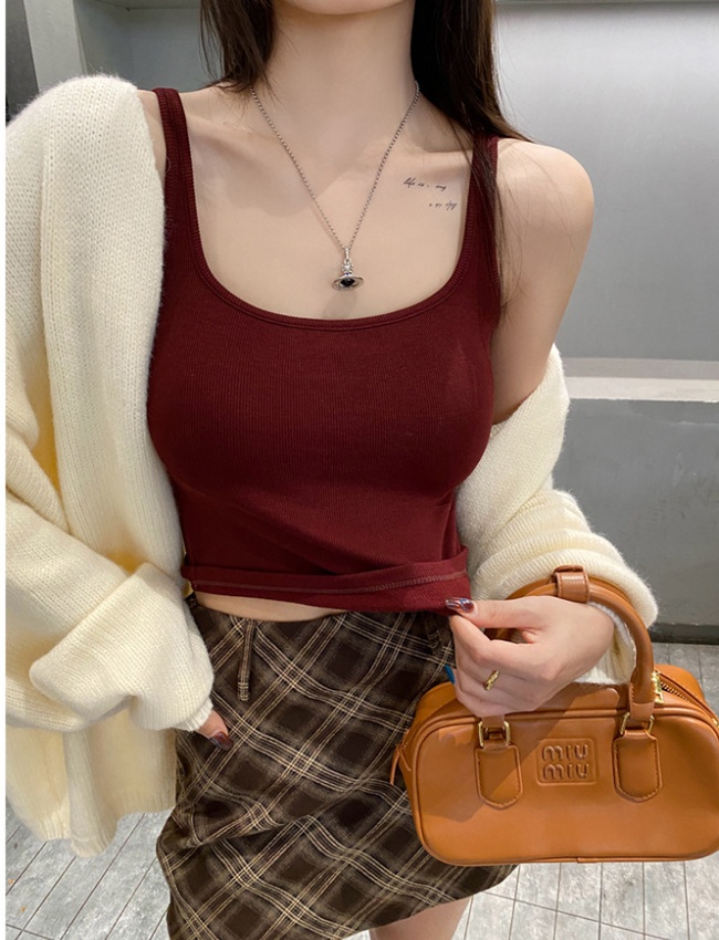 Beauty back inside the ride tops autumn and winter vest