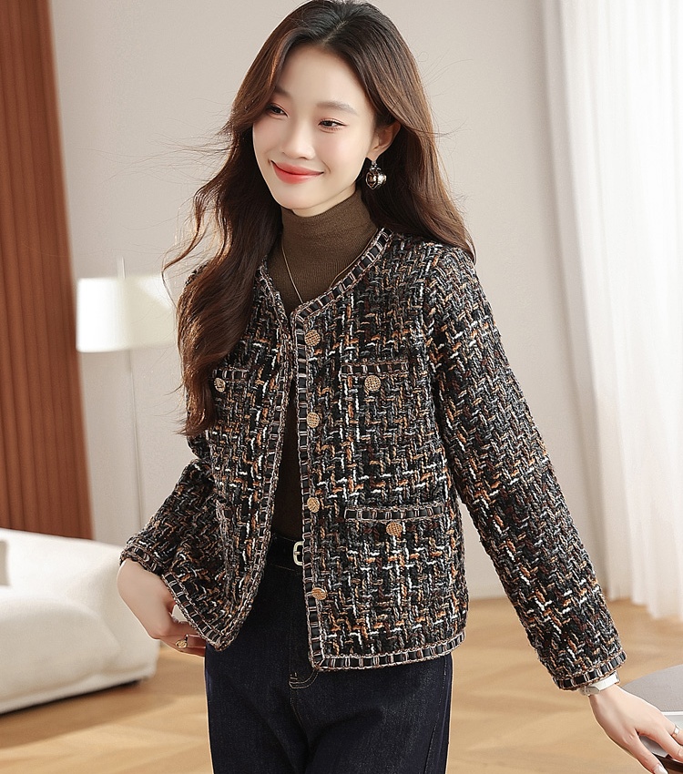Short chanelstyle coat temperament tops for women