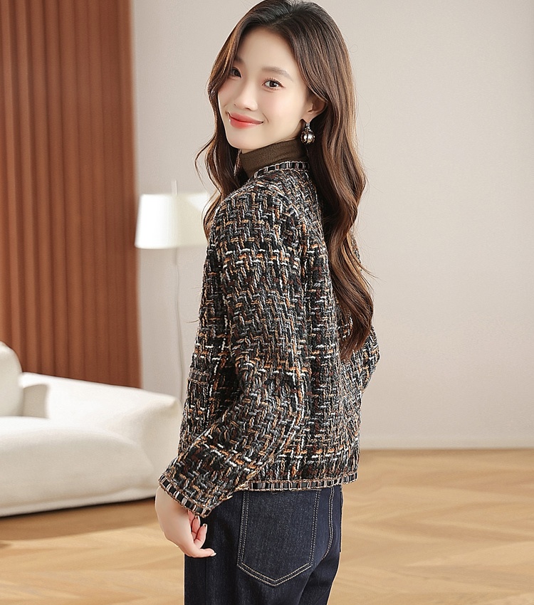 Short chanelstyle coat temperament tops for women