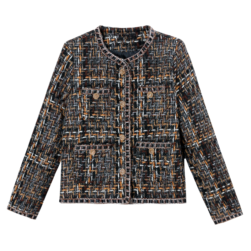 Short chanelstyle coat temperament tops for women