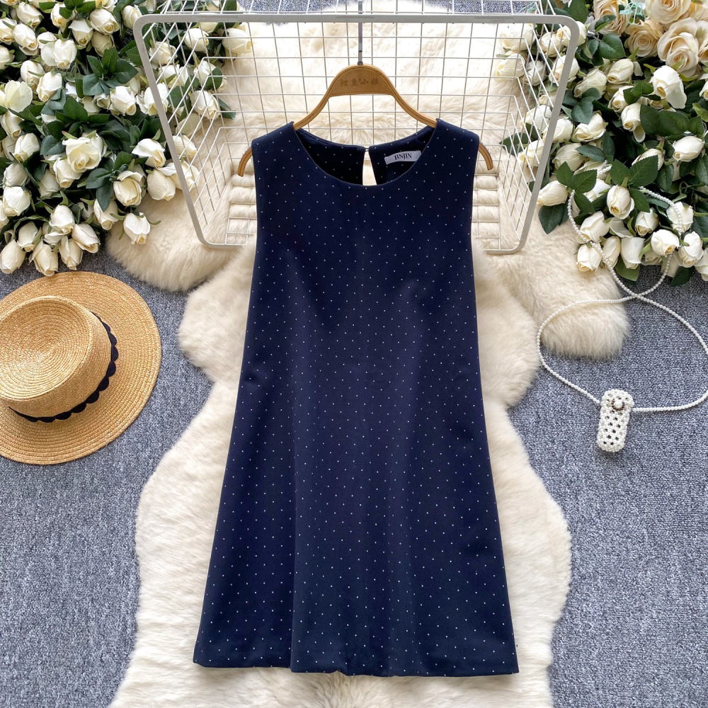 Autumn and winter dress polka dot shirt 2pcs set for women