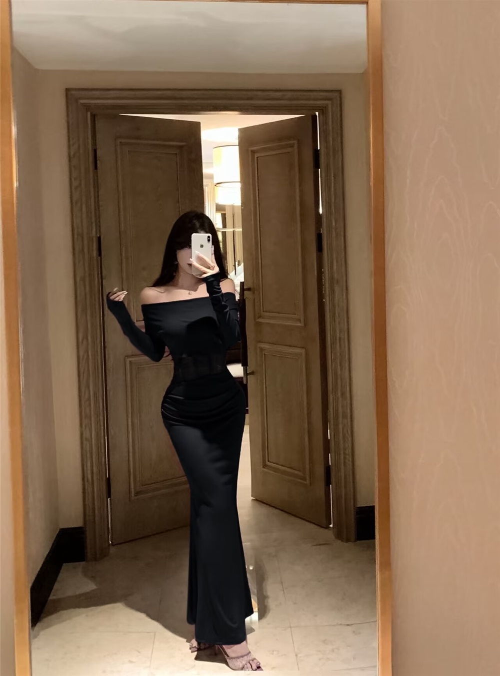 Autumn and winter enticement formal dress mermaid dress for women