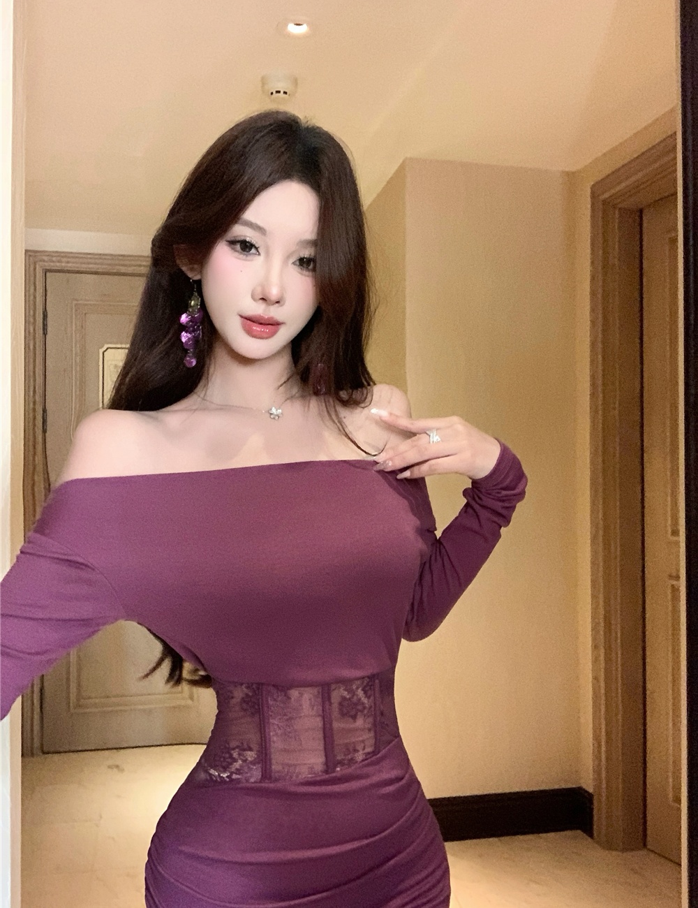 Autumn and winter enticement formal dress mermaid dress for women