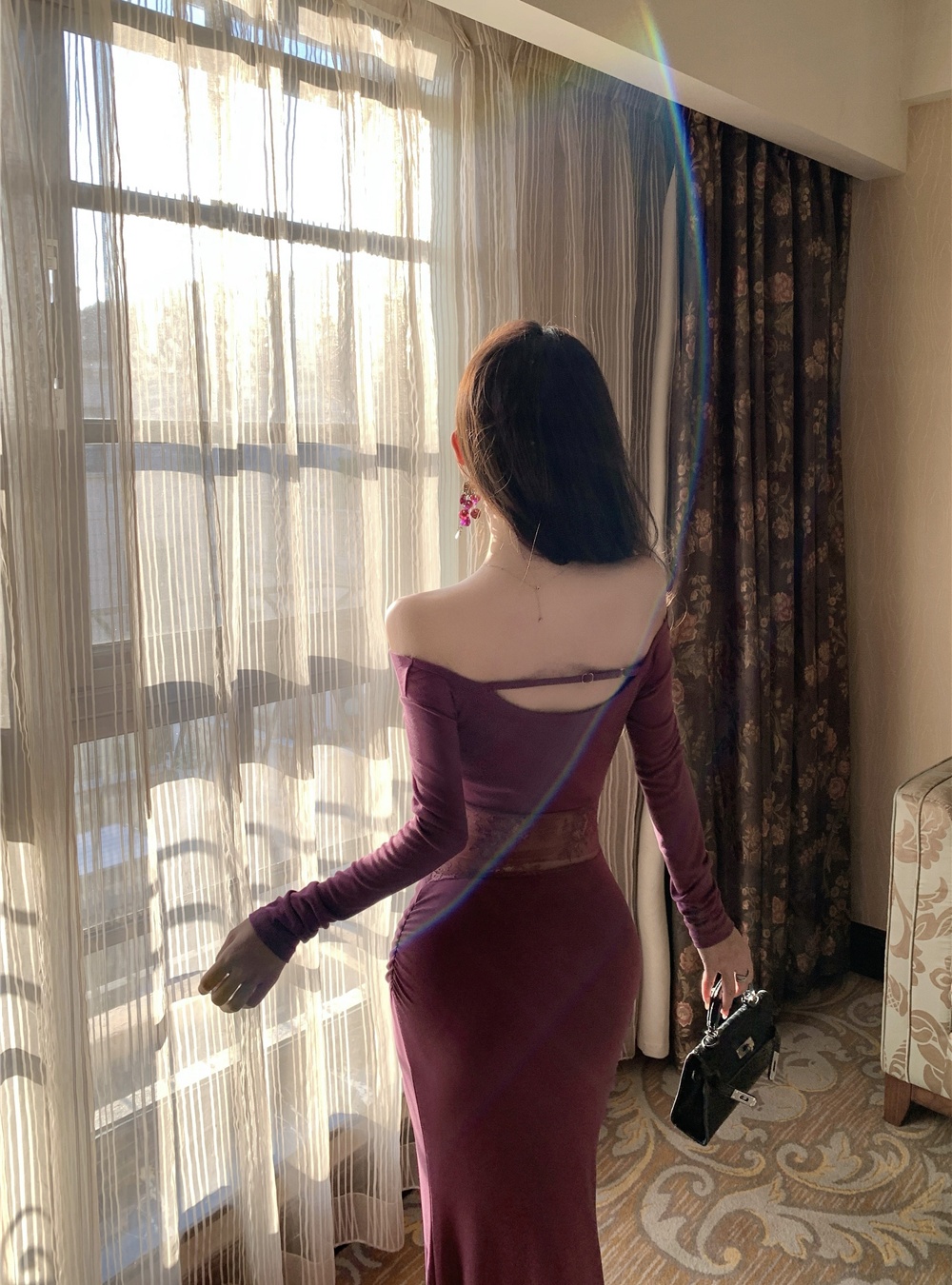 Autumn and winter enticement formal dress mermaid dress for women