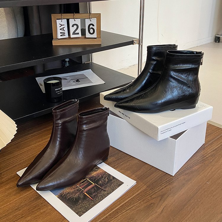 Fashion after the zipper boots lady short boots for women