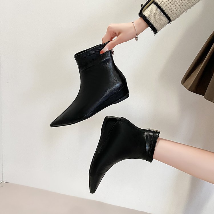 Fashion after the zipper boots lady short boots for women