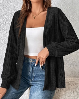 Pure coat European style cardigan for women