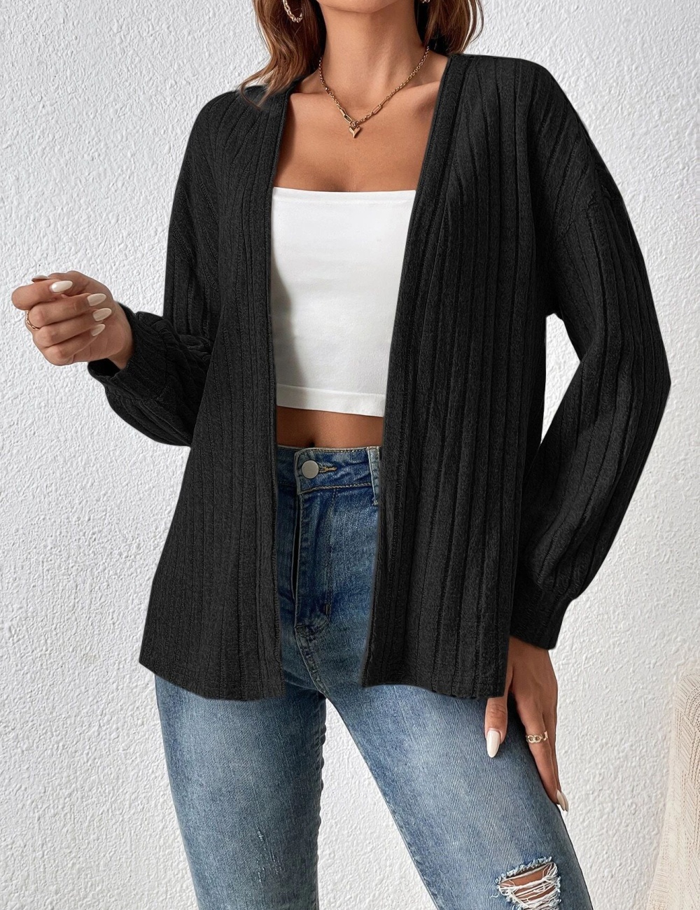 Pure coat European style cardigan for women