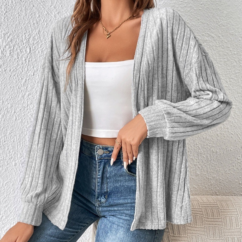 Pure coat European style cardigan for women