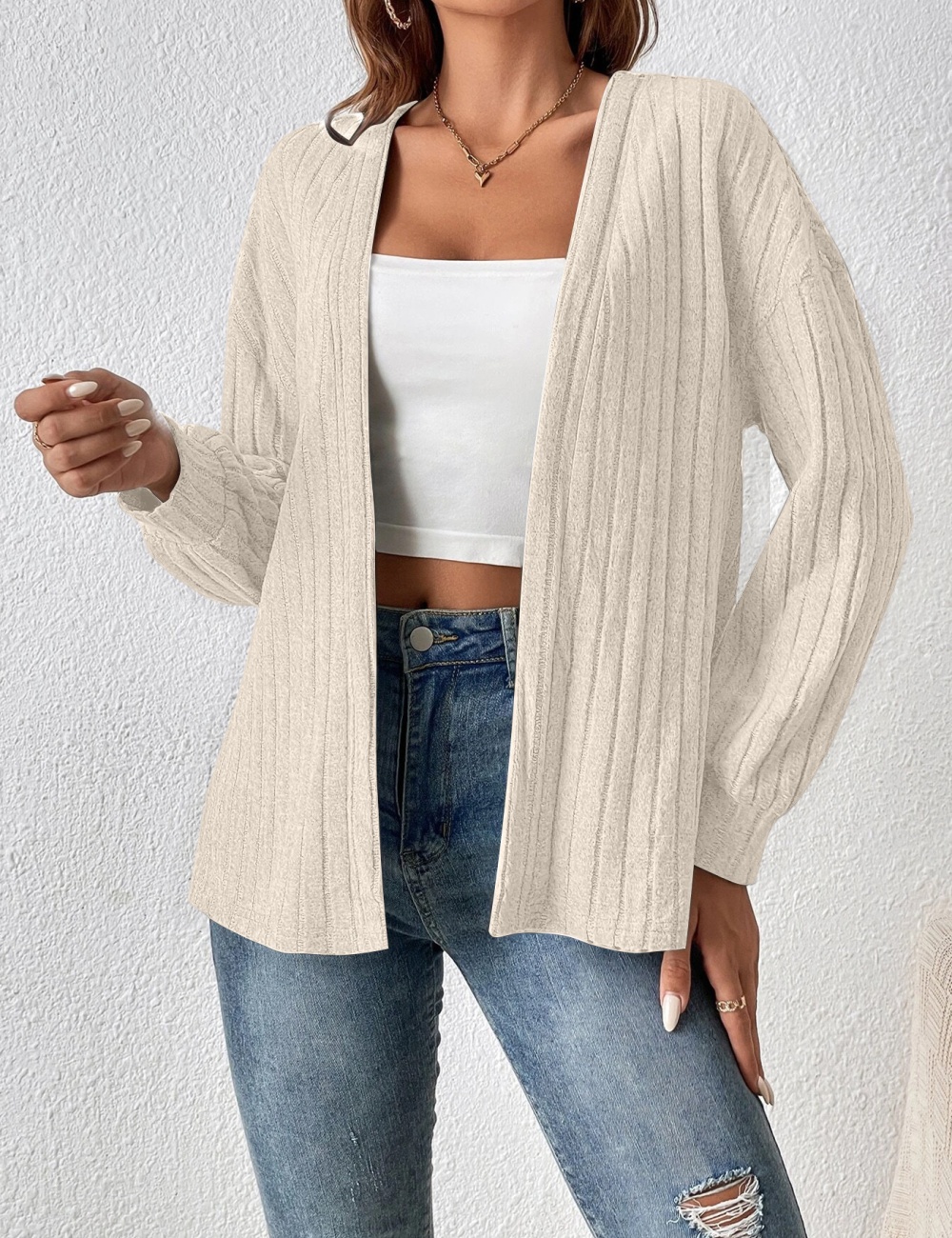 Pure coat European style cardigan for women
