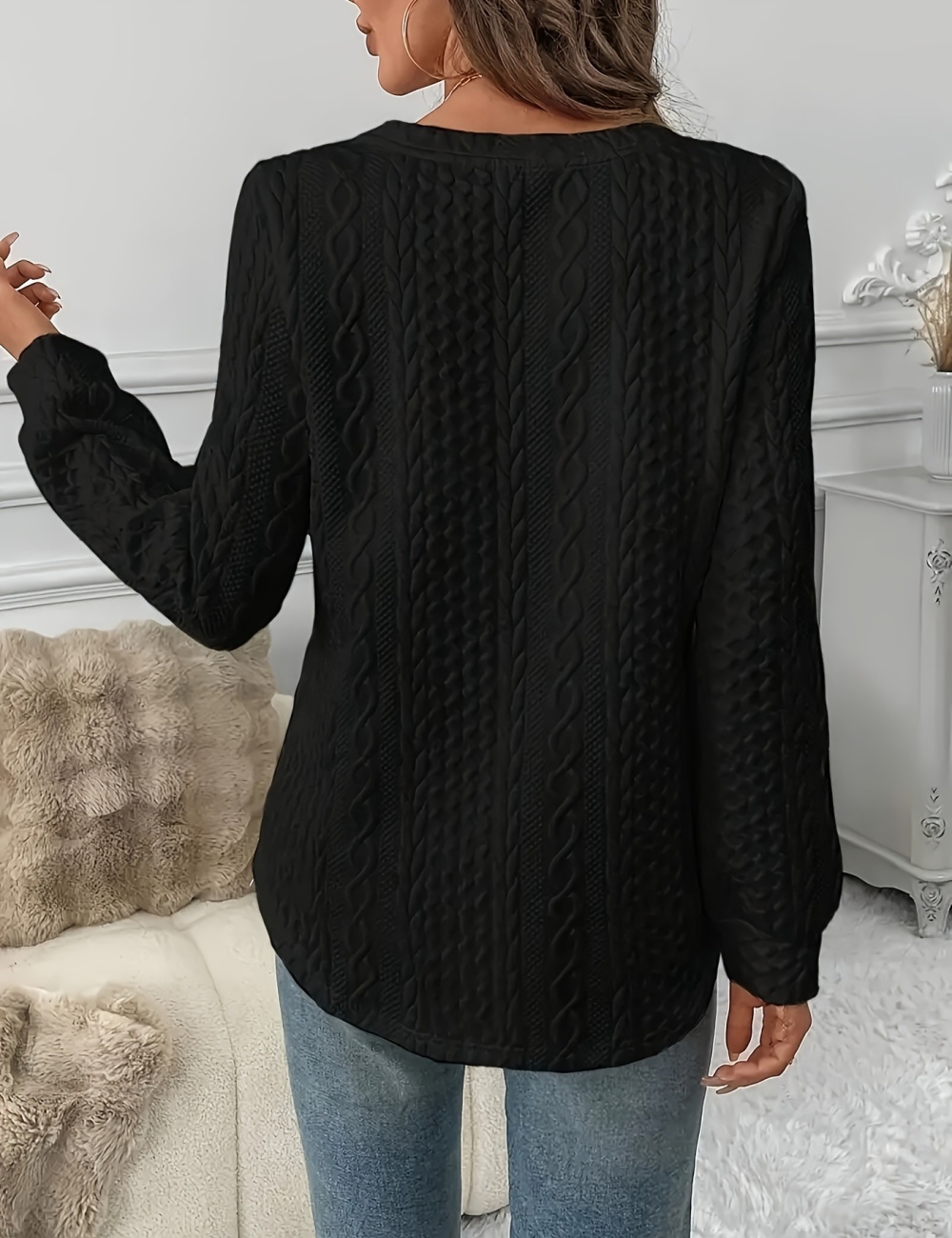 Loose all-match pure grain hoodie for women