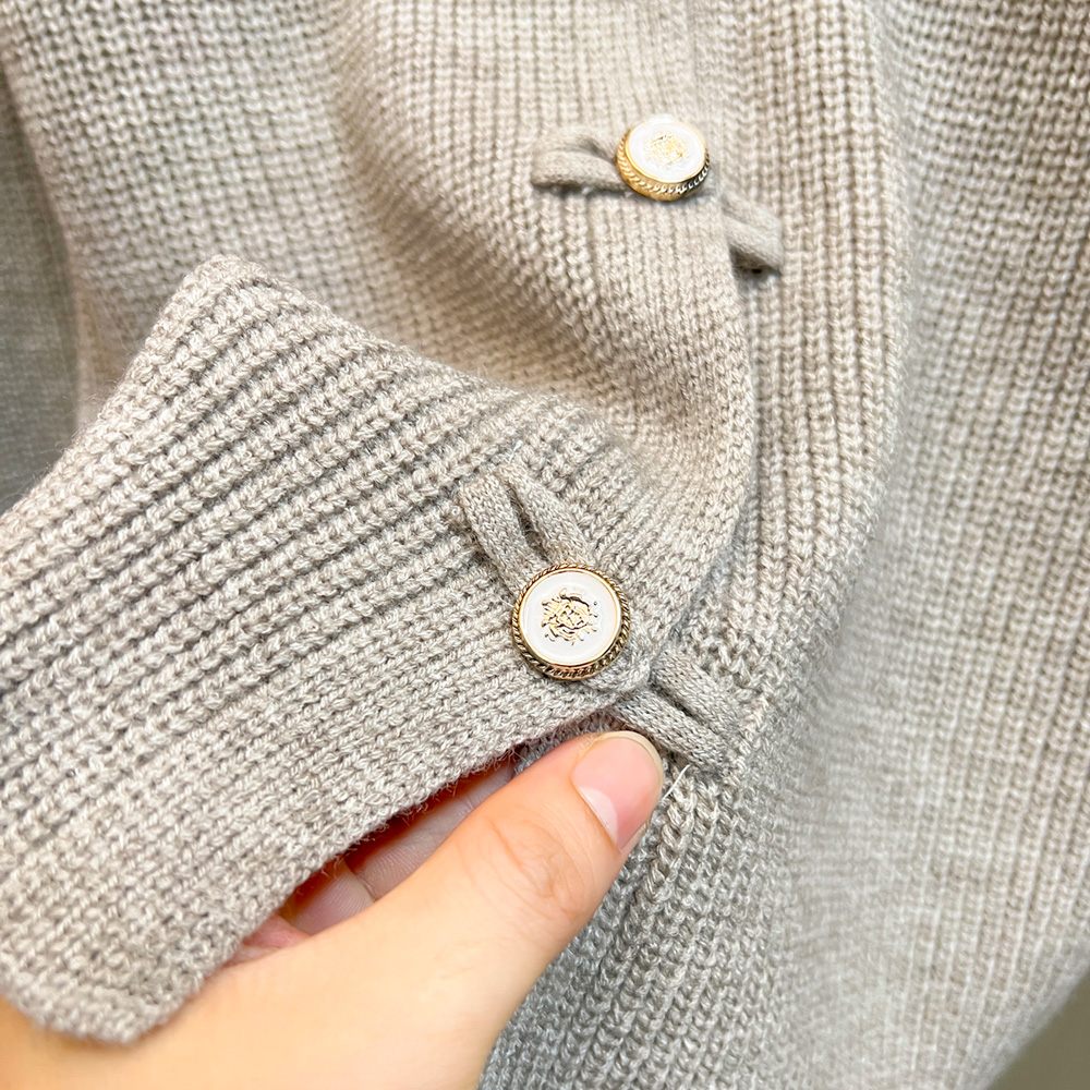 Slim autumn and winter all-match knitted long sleeve sweater