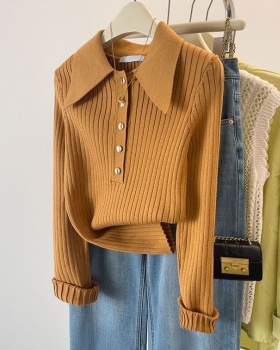 Knitted tops slim bottoming shirt for women