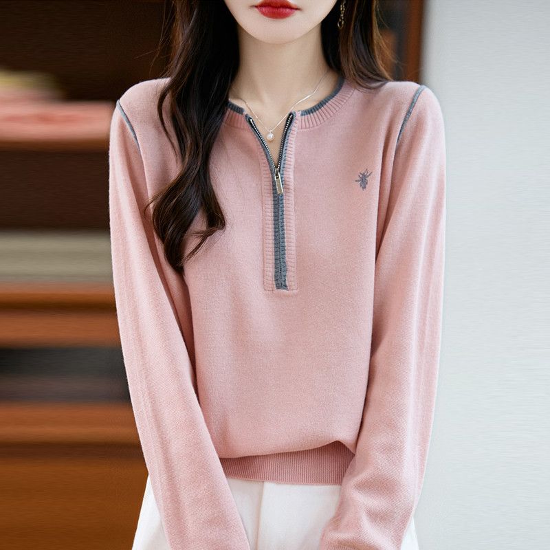 Long sleeve embroidery autumn and winter sweater for women