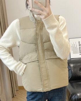 Autumn and winter down cotton waistcoat thick pure vest