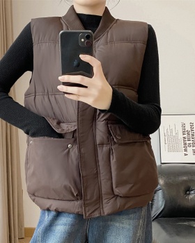 European style waistcoat V-neck coat for women