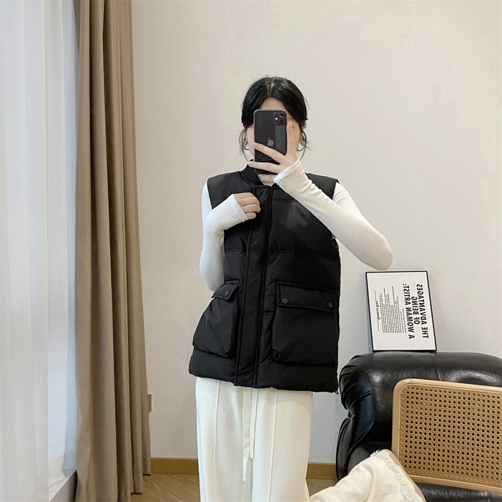 European style waistcoat V-neck coat for women