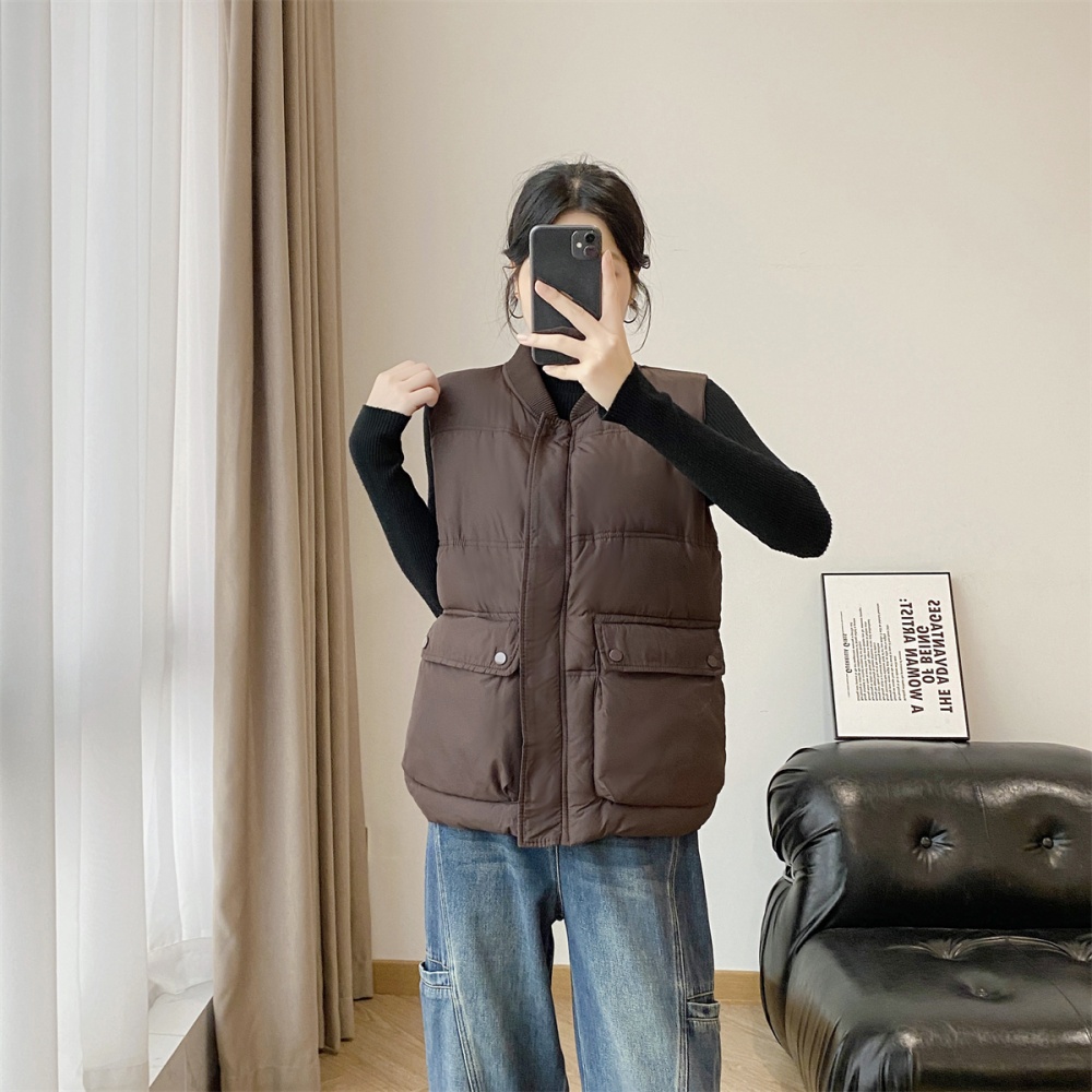 European style waistcoat V-neck coat for women