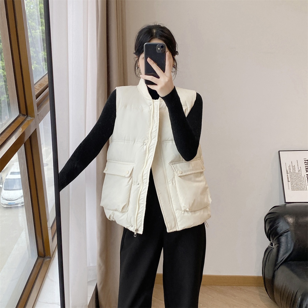 European style waistcoat V-neck coat for women