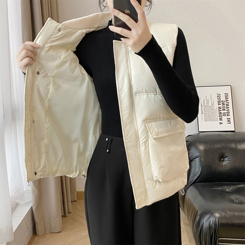 European style waistcoat V-neck coat for women