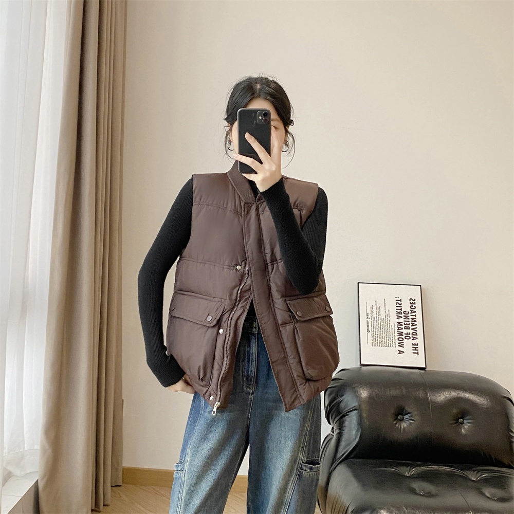 European style waistcoat V-neck coat for women