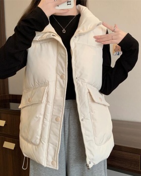 Korean style down vest cotton bread clothing for women