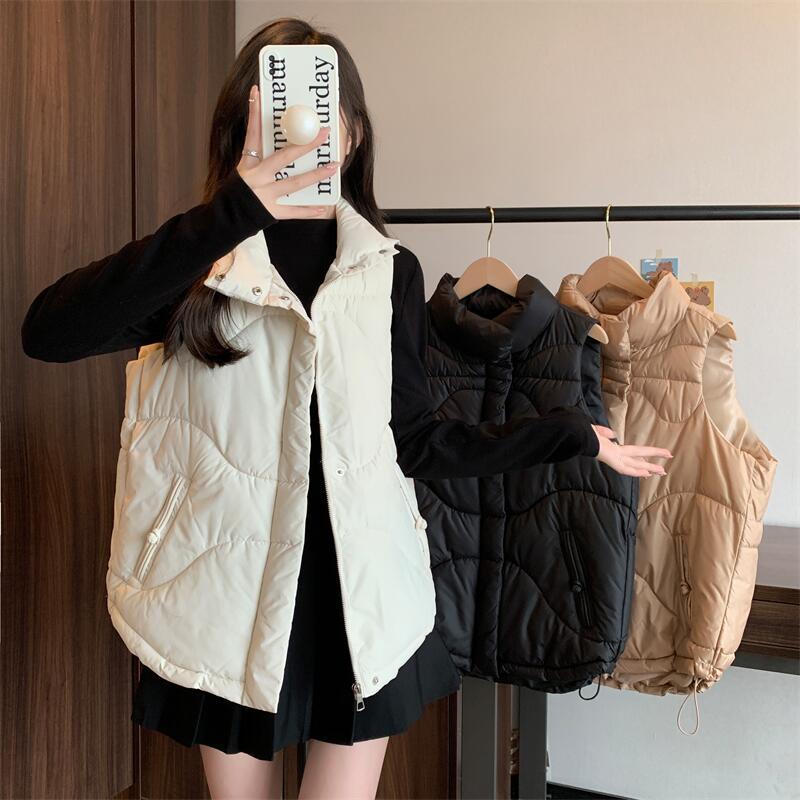 Korean style waistcoat sleeveless coat for women