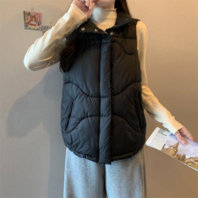 Korean style waistcoat sleeveless coat for women