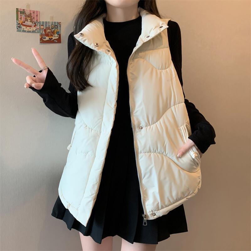 Korean style waistcoat sleeveless coat for women