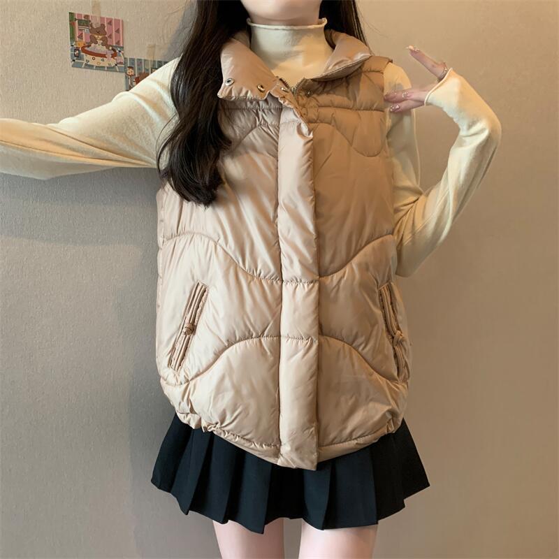 Korean style waistcoat sleeveless coat for women