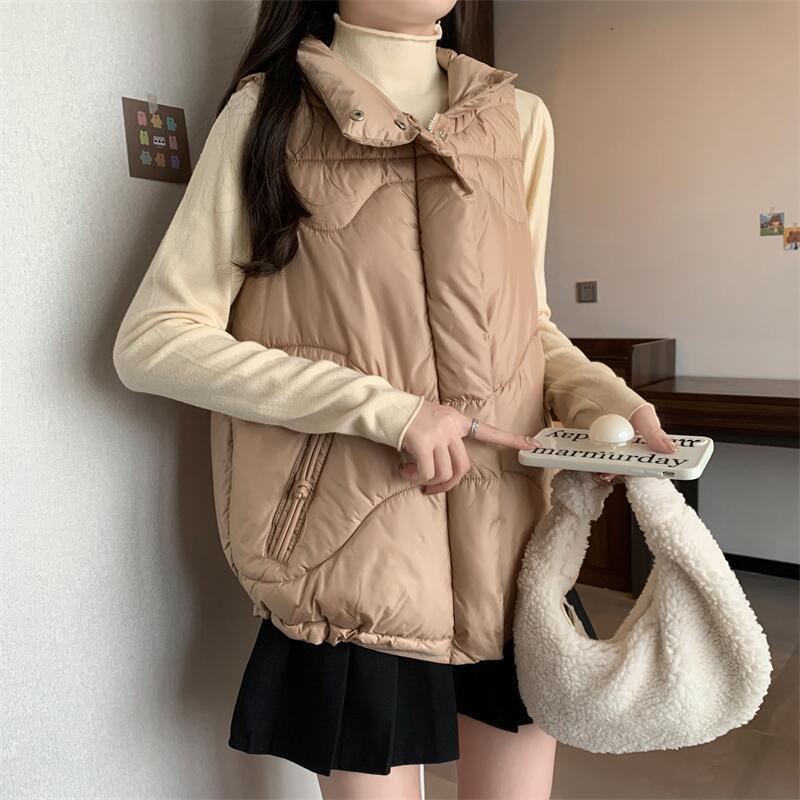 Korean style waistcoat sleeveless coat for women